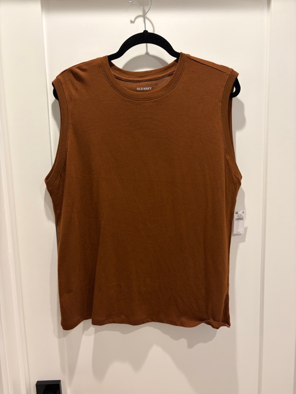 Old Navy Sleeveless Crew Tank in Rust Brown